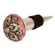 Peach Flower Ceramic Wine Bottle Stopper